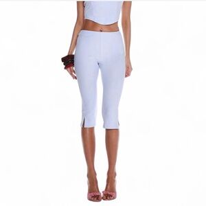 Women's Light Blue Capri Pants